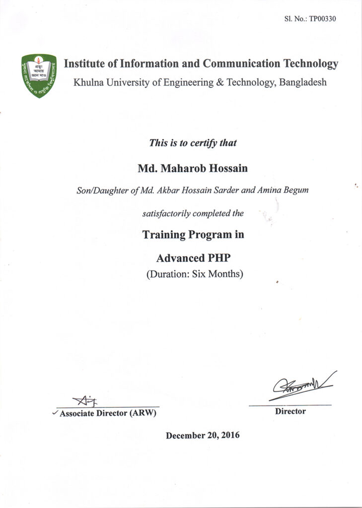 Advanced PHP