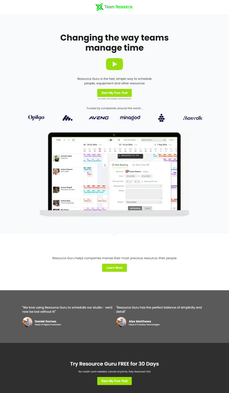 Landing Page
